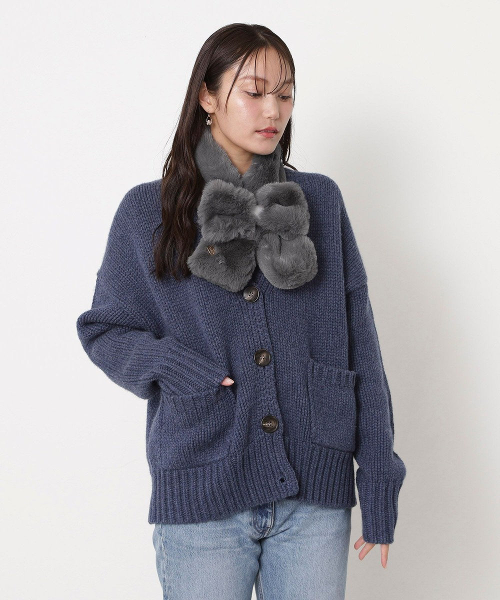 MOONBAT 【新色追加】PAUL & JOE ACCESSOIRES フェイクファーリボンマフラー 