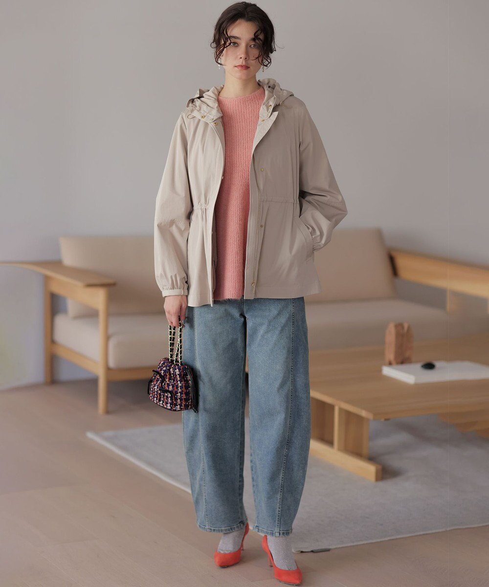 組曲 L 【加藤ローサさん着用】ライトデニムカーブパンツ 