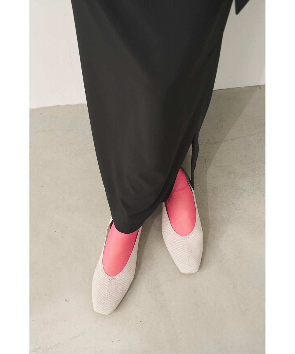 steppi シースルー スクエア パンプス 