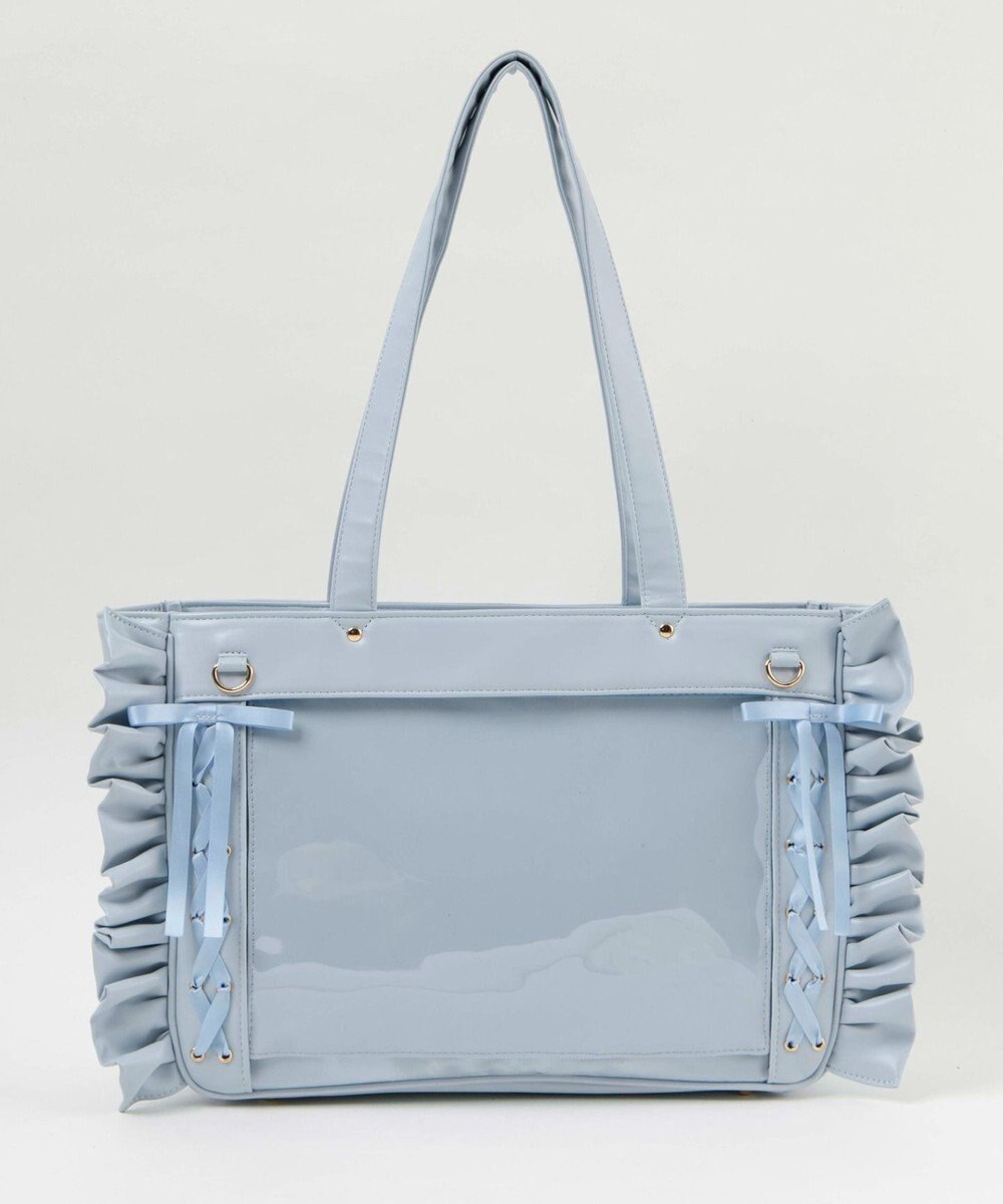 WEGO 【痛バ＆推し活グッズ】きらめきレースアップフリル痛バッグ 