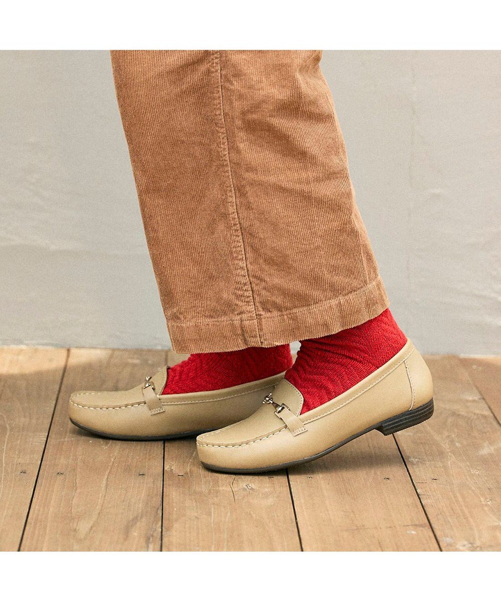 ing <ing>【3E】【サスティナブル】ビット付きモカシューズ 