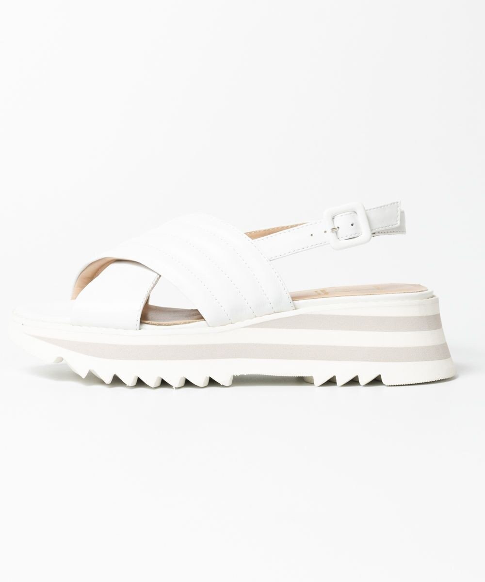 BONTRE 【LucaGrossi/ルカグロッシ】厚底クロスベルトストラップサンダル 