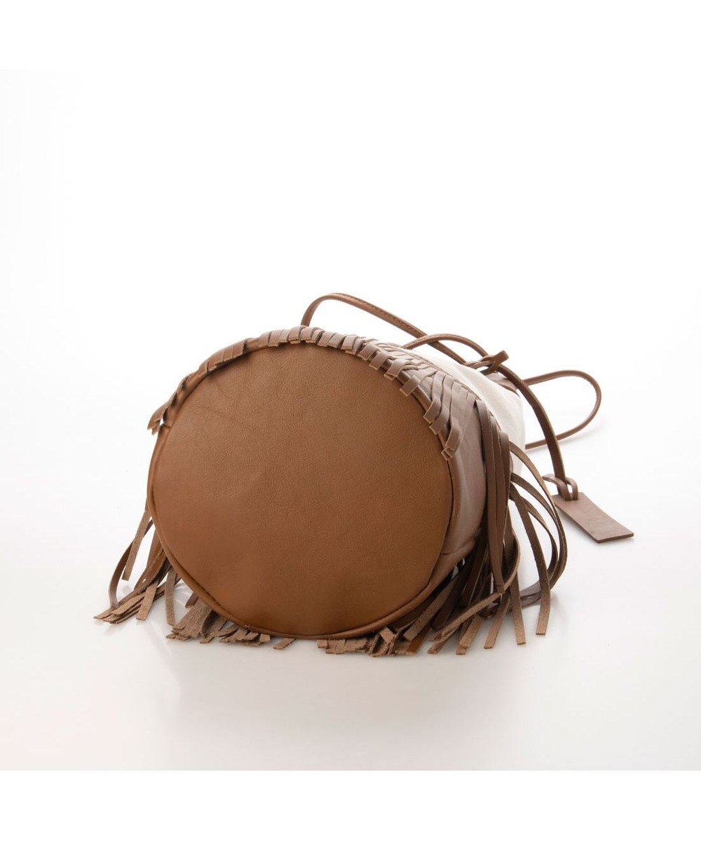 INTER-CHAUSSURES 【MARCO MASI】レザーフリンジ巾着バッグ 