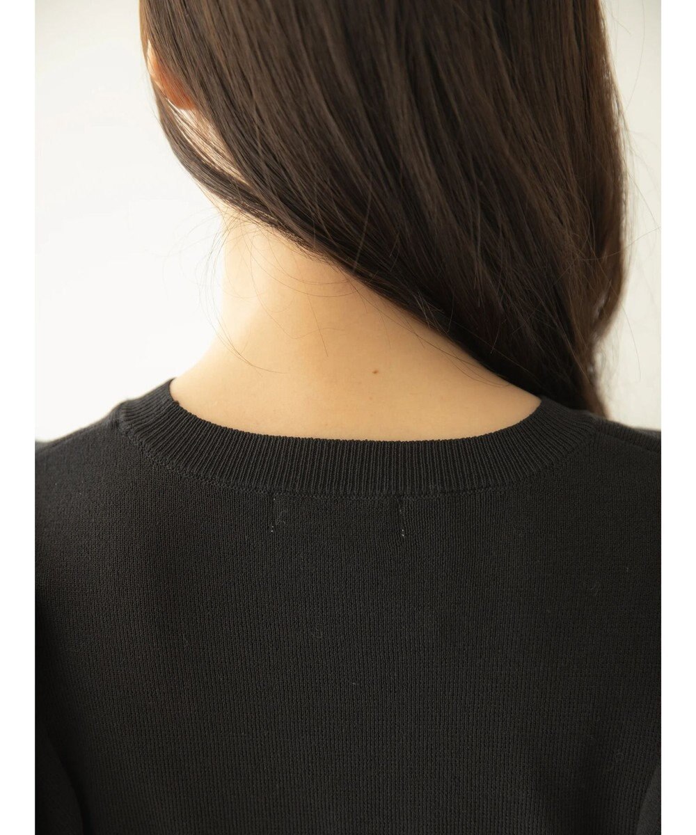 earth music&ecology レースドッキングフリルニットプルオーバー 