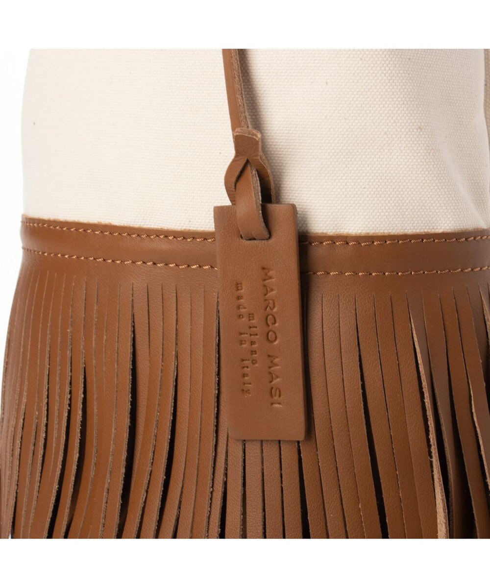 INTER-CHAUSSURES 【MARCO MASI】レザーフリンジ巾着バッグ 