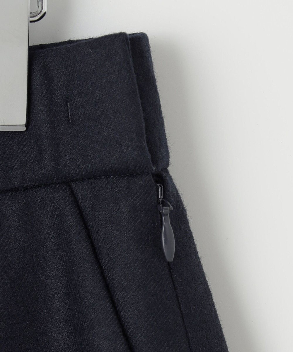 自由区 【洗える】ウォッシャブルウールサキソニーキュロット パンツ 