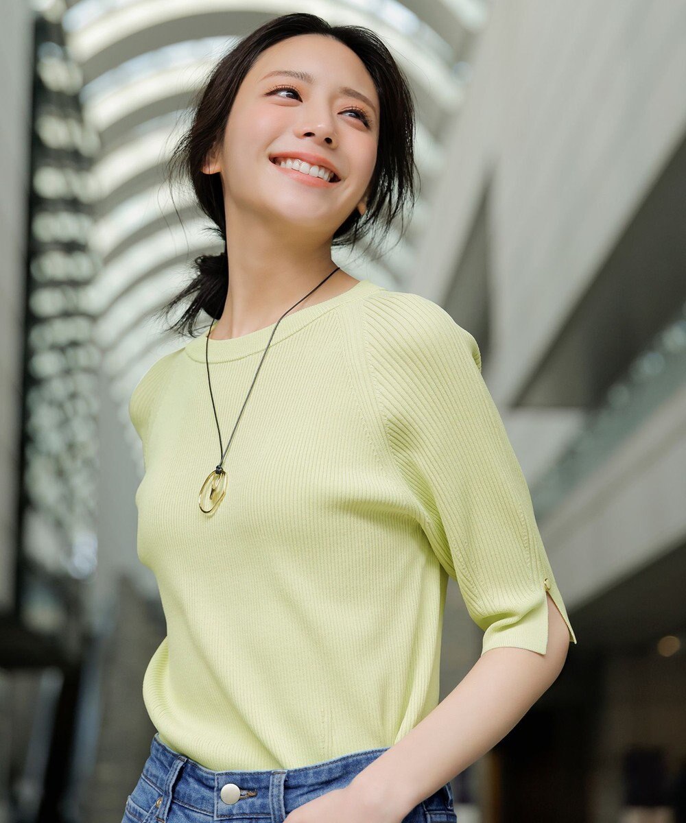 ANY SIS L コクーンスリーブ ニット 