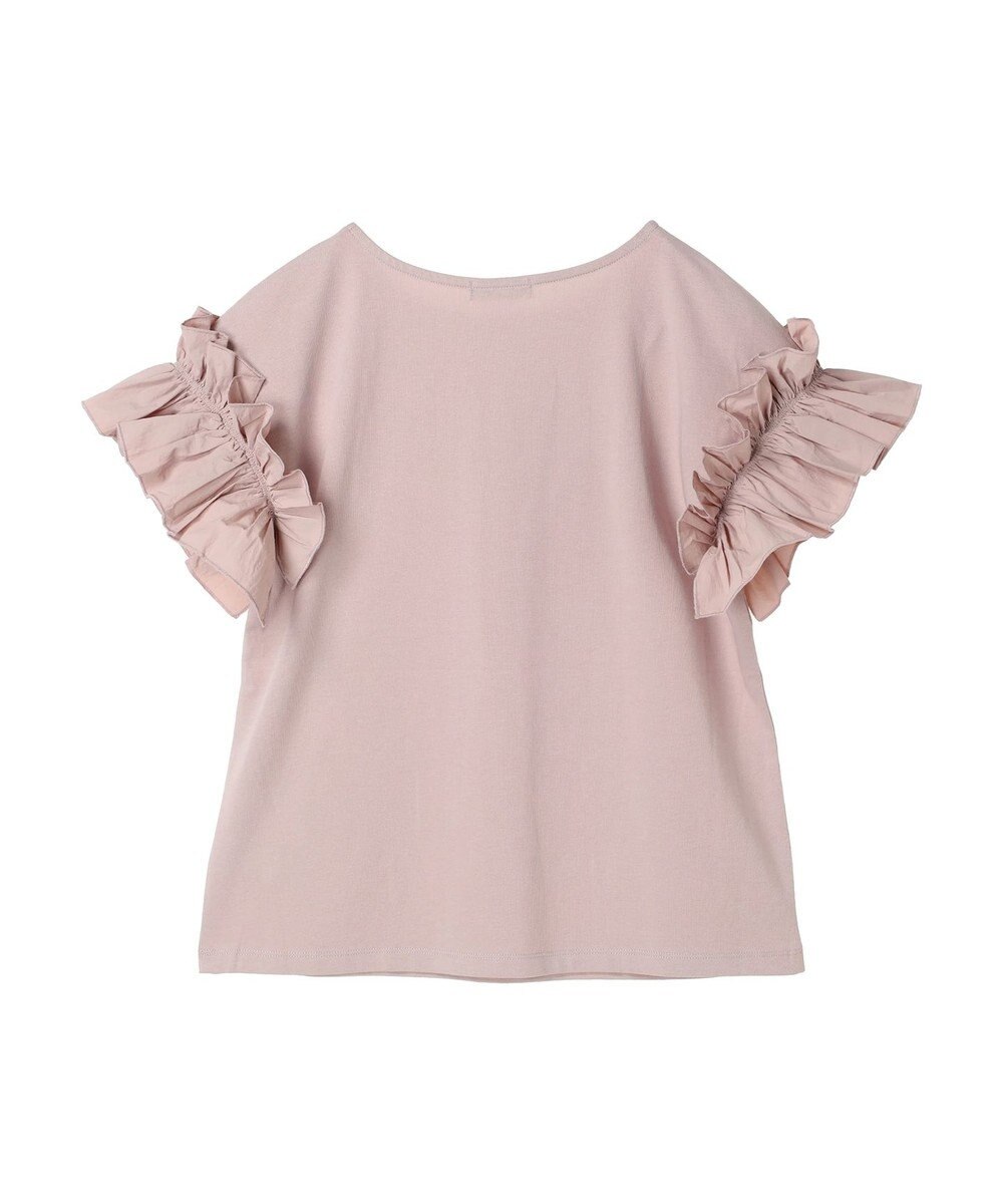 earth music&ecology フリルスリーブカットソー 