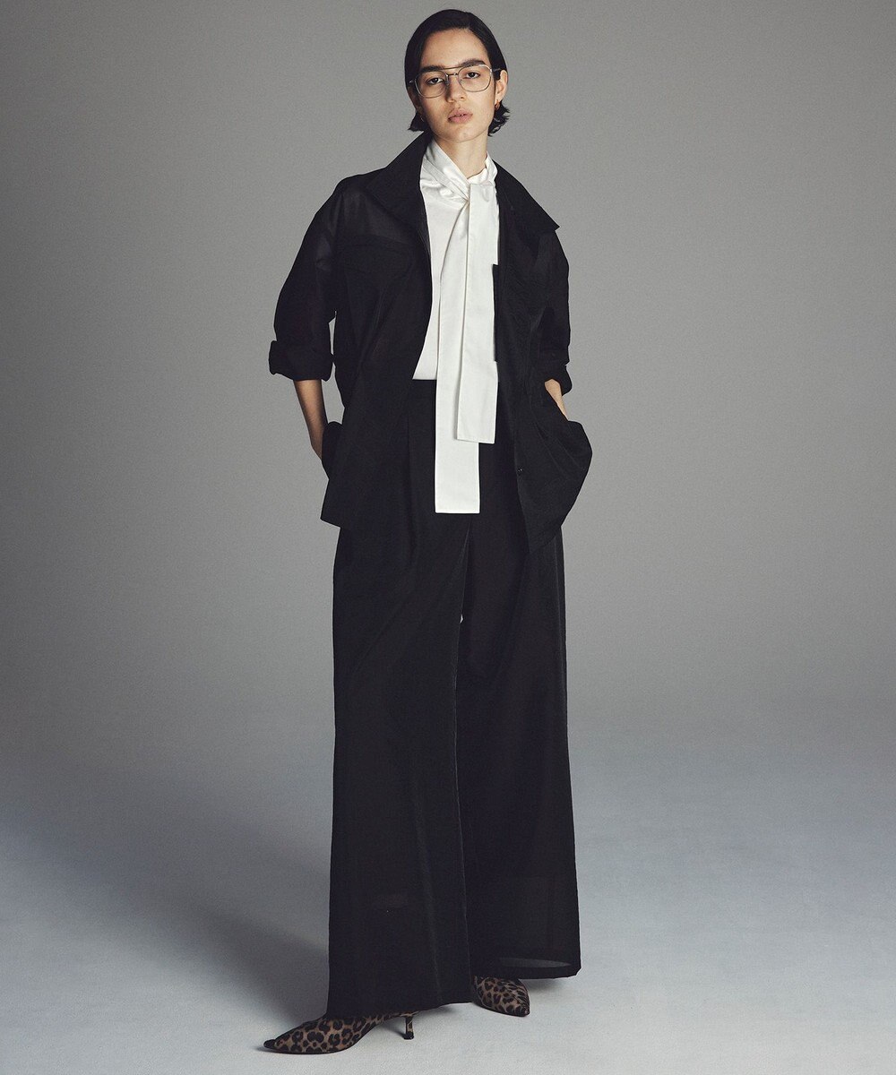 uncrave シアーオーガンジー ワイドパンツ 