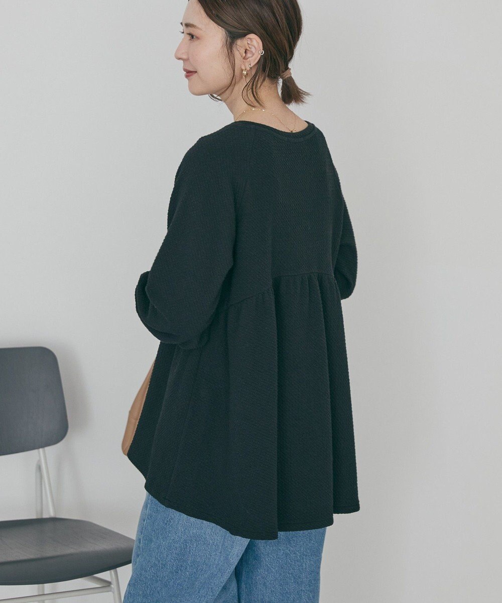 AMERICAN HOLIC フクレジャガードペプラムプルオーバー 