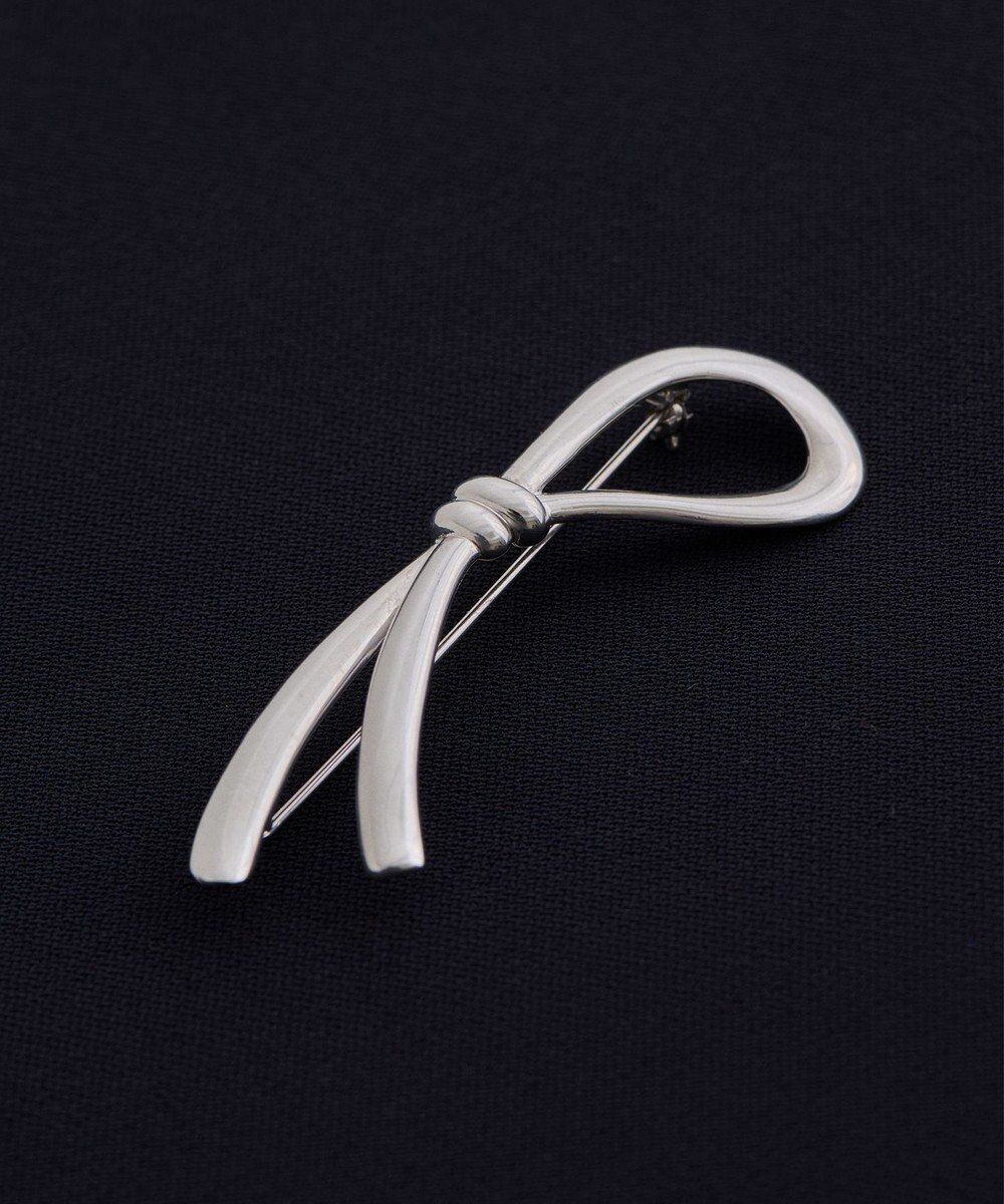 #Newans 【セレモニーにも】シングルリボンブローチ 