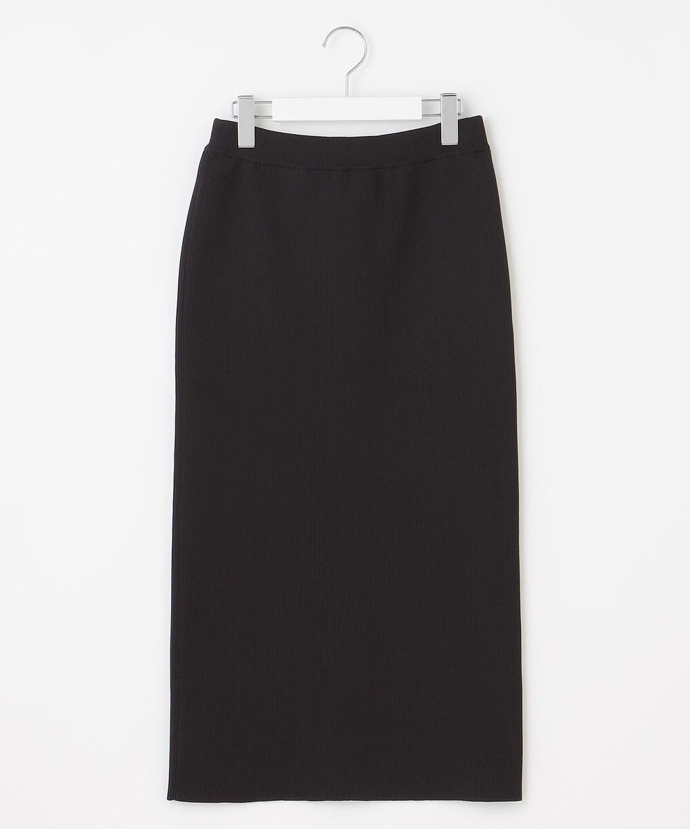自由区 【洗える】リブストレッチタイト スカート 