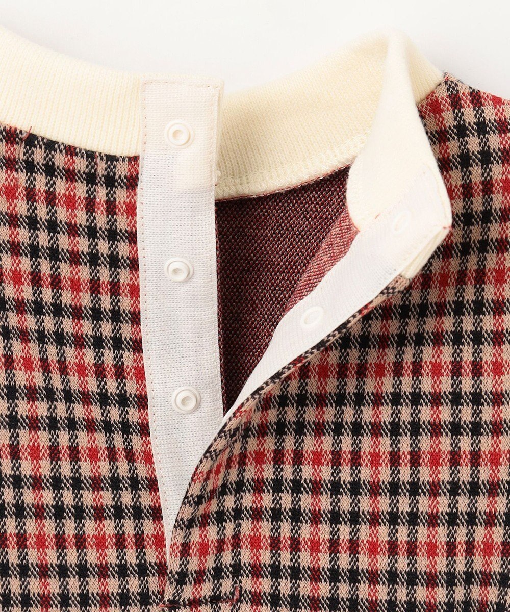 組曲 KIDS 【90-100㎝】チェックジャガード ワンピース 