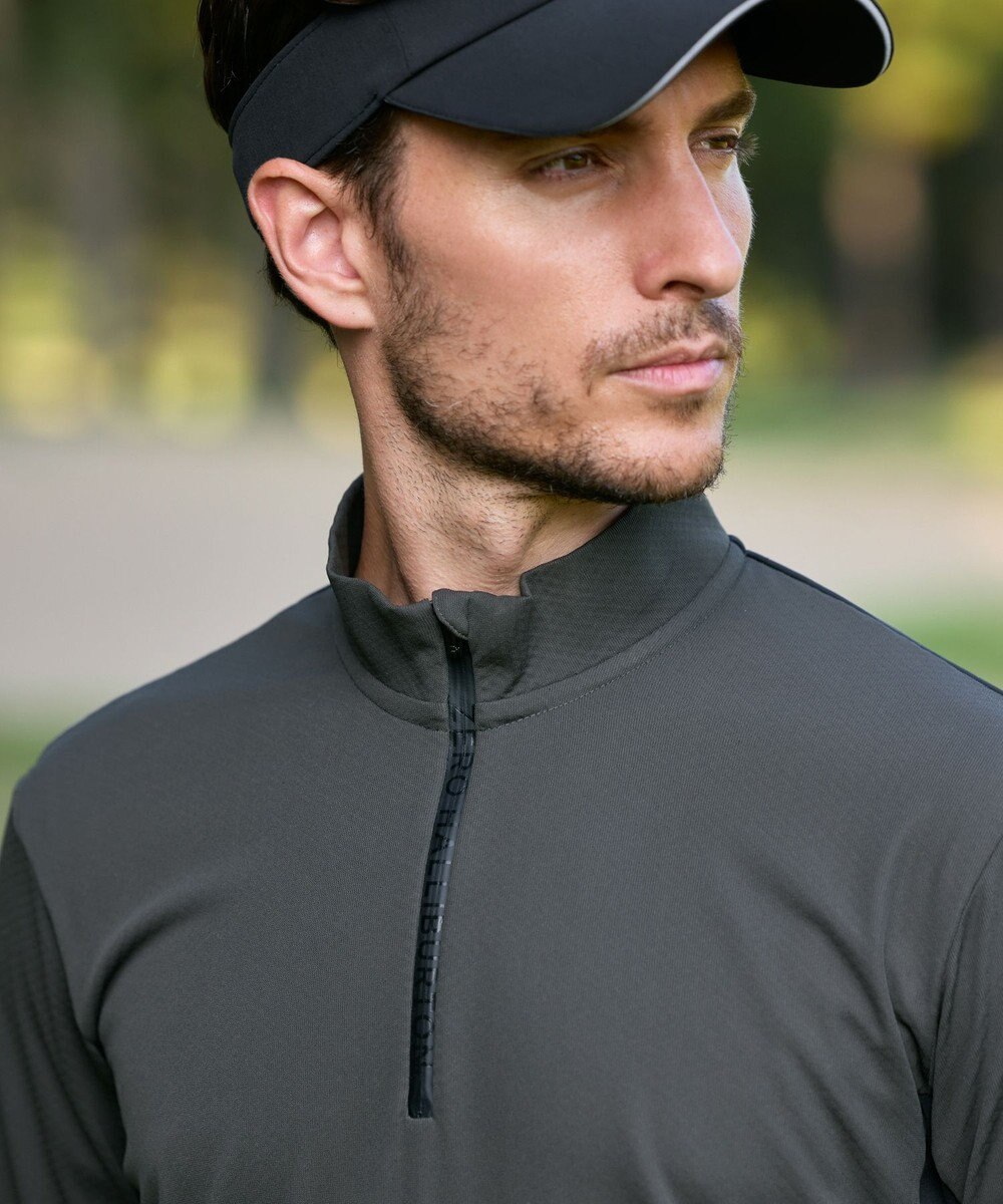 ZERO HALLIBURTON 【ストレッチ・UVカット】 Octa ハイブリッド ハーフジップモックネックトップス ZHG-M5A8 85125 