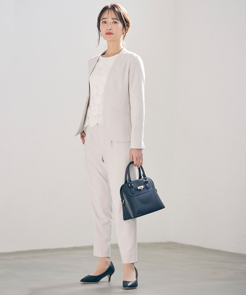 ANY SIS 【セットアップ可】セレモニーダブルクロス テーパードパンツ 