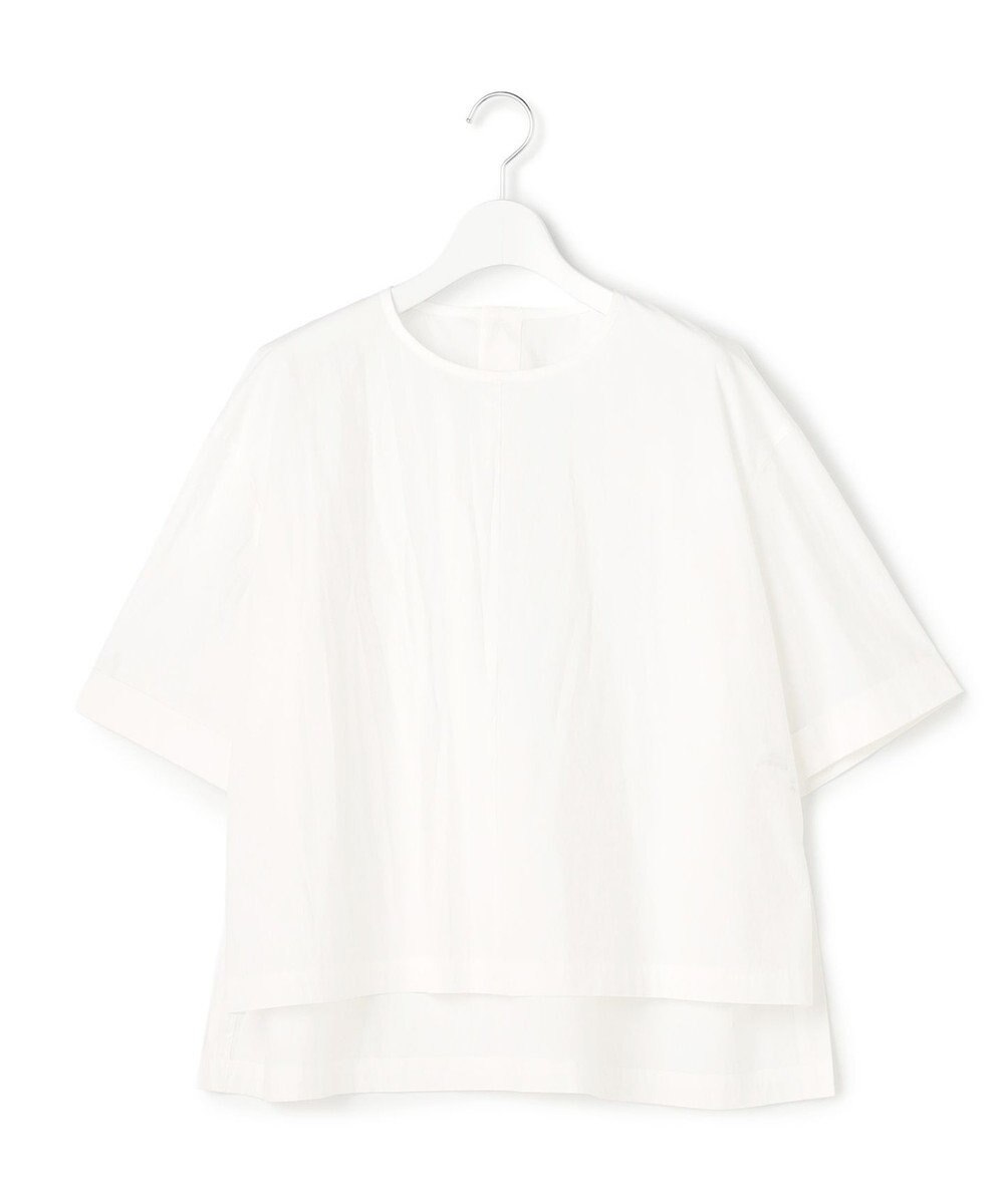 23区 【先行予約/SLOW/一部店舗限定】コットンナイロンタイプライター T ブラウス 