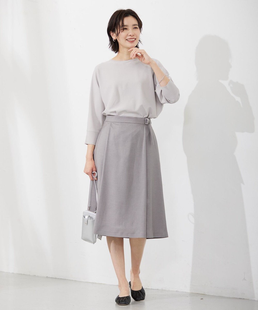 J.PRESS LADIES S 【セットアップ対応・洗える・UVケア・速乾】 OXIJEWELストレッチ スカート 