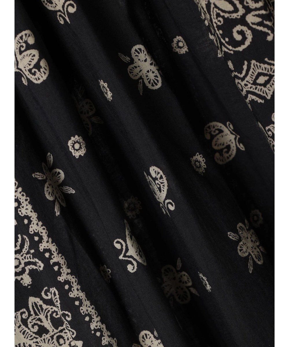 CRAFT STANDARD BOUTIQUE パネル柄ウエスト切り替えボリュームワンピース 