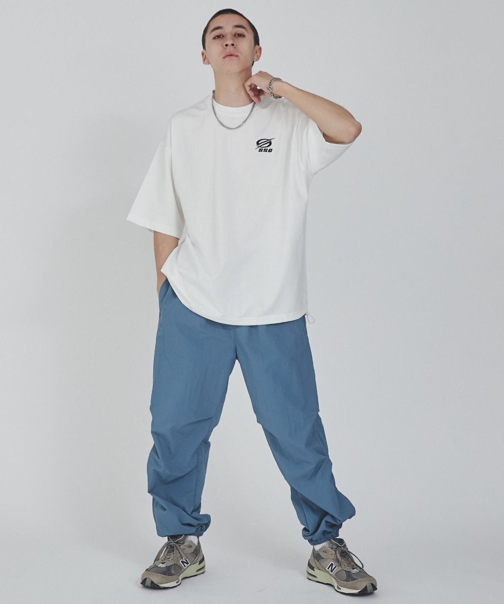 WEGO 【ウエストゴム/撥水/洗濯機可】ナイロンイージーパンツ 