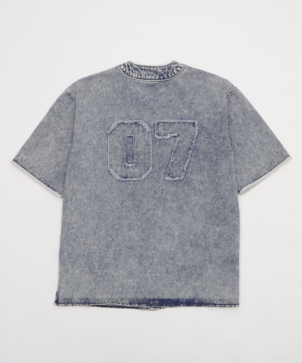 WEGO 【ユニセックス着用ITEM】ベースボールデニムグラフィックシャツ（SS） 
