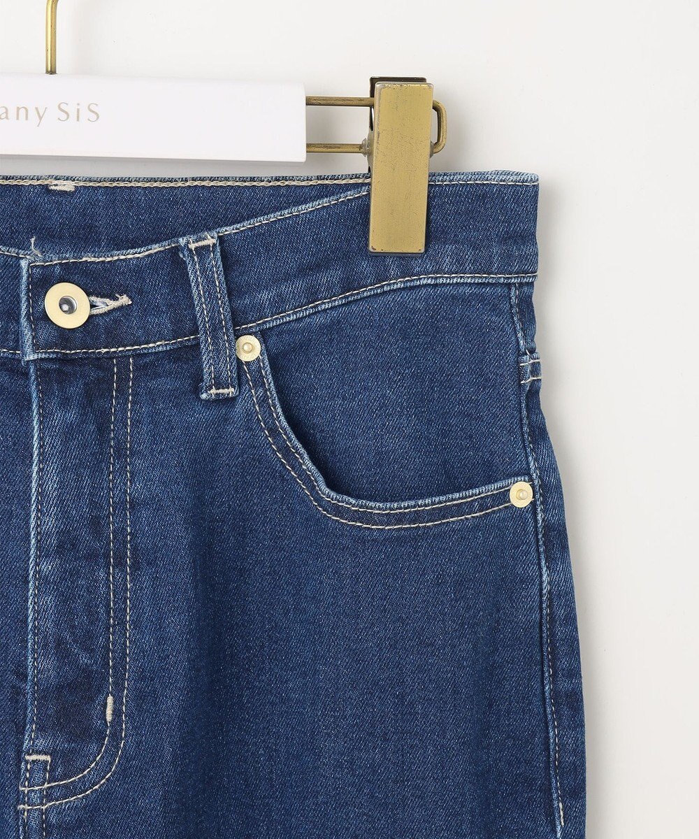 ANY SIS L 【美Denimシリーズ】センタープレスセミフレア デニム 