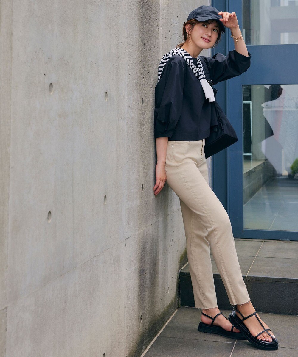 23区 【SLOW/洗える】SLOW DENIM タイトストレート デニム 