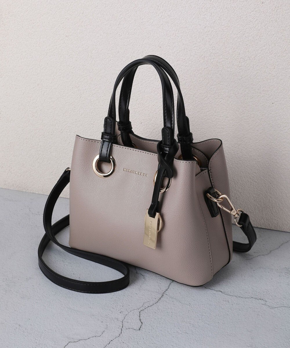 style code 【MERCURYDUO/マーキュリーデュオ】メタルアイレット　ミニショルダーバッグ、ハンドバッグ 