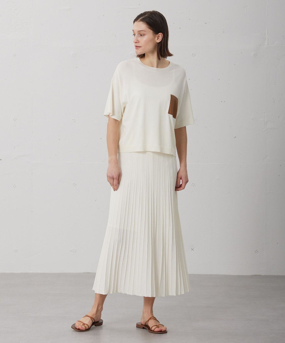 BEIGE， 【WEB限定】 MONSTERA / ニットスカート 