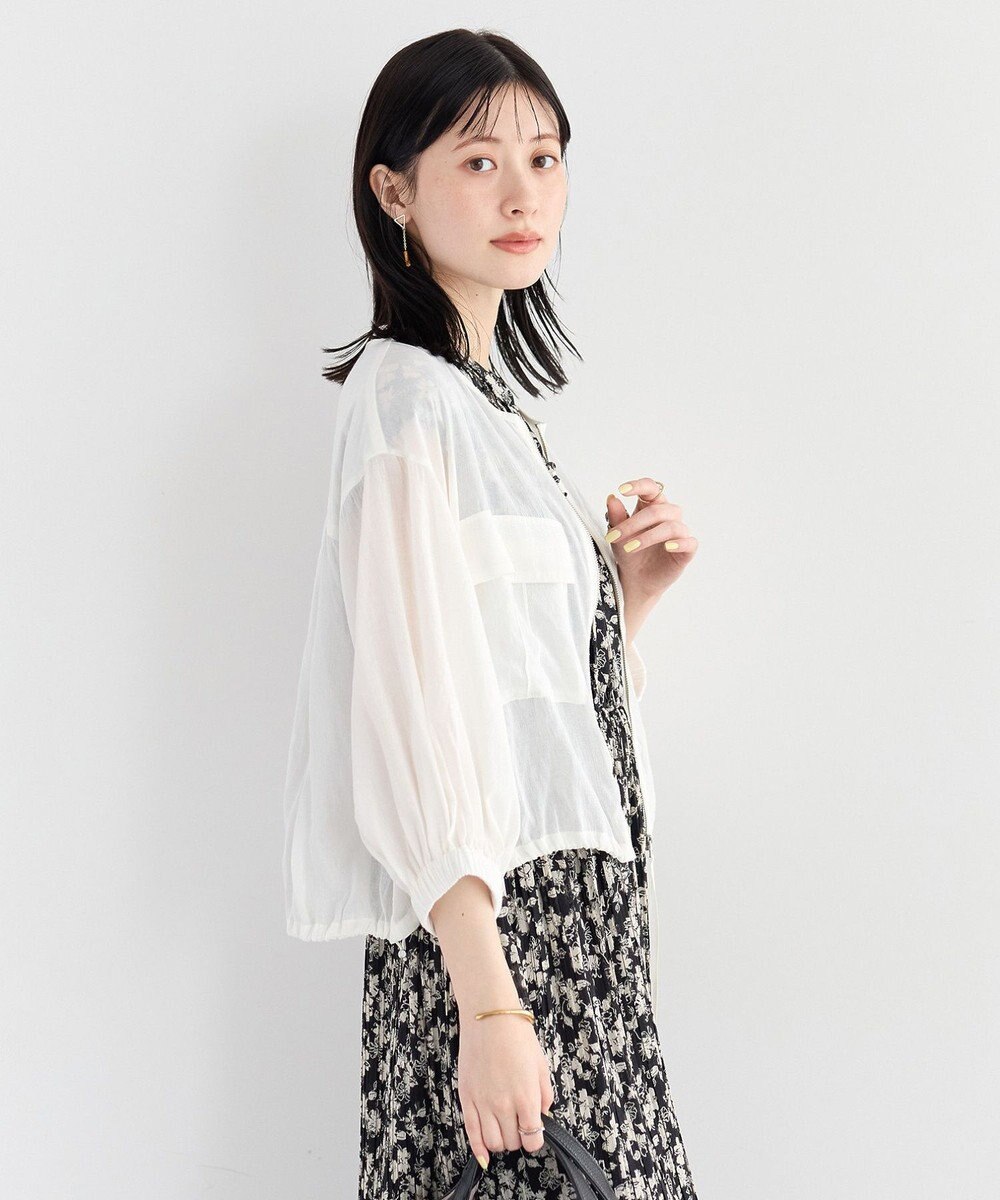 YECCA VECCA ドライタッチシアーブルゾン 