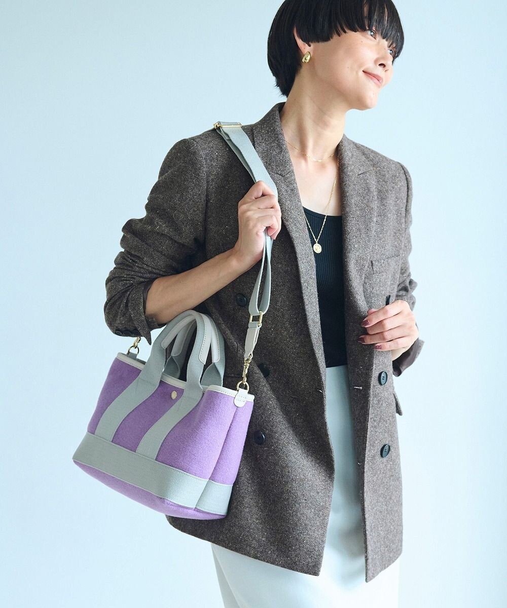 TOPKAPI 【Breath TOPKAPI】イタリアンフェルト ショルダー付 ミニ トートバッグ S 