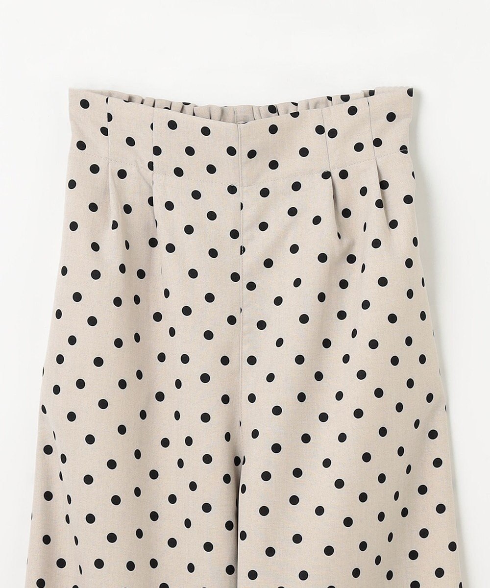 ANY KIDS 麻ライク ドット柄 ガウチョ 