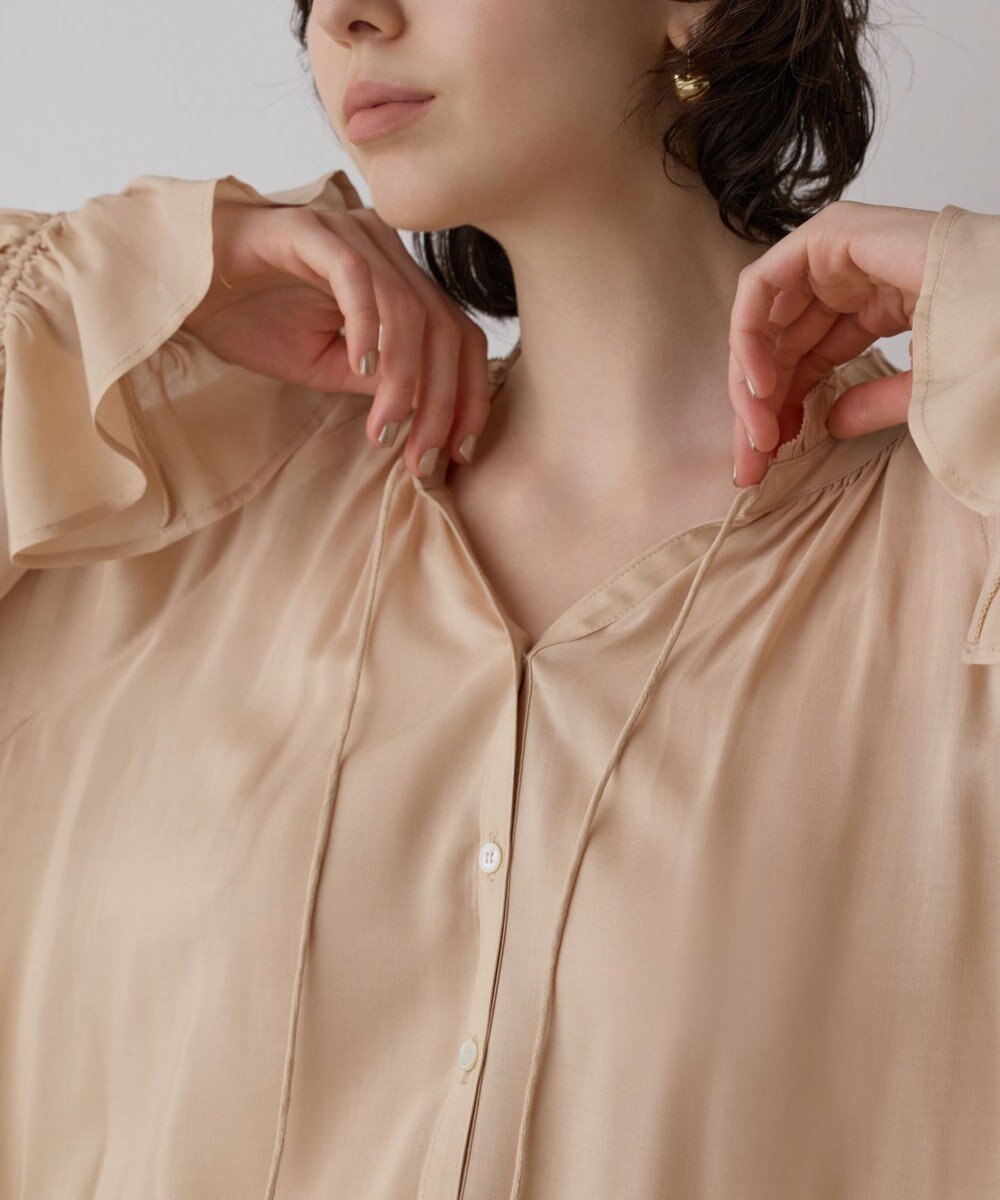 GRACE CONTINENTAL レースキャミ付カフタンブラウス 