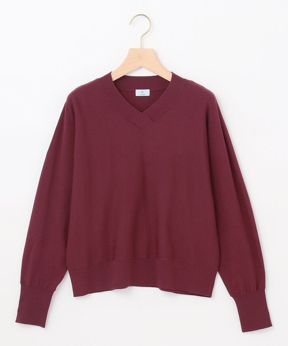 組曲 S 【WEB限定】Vネックドルマンスリーブ ニット 