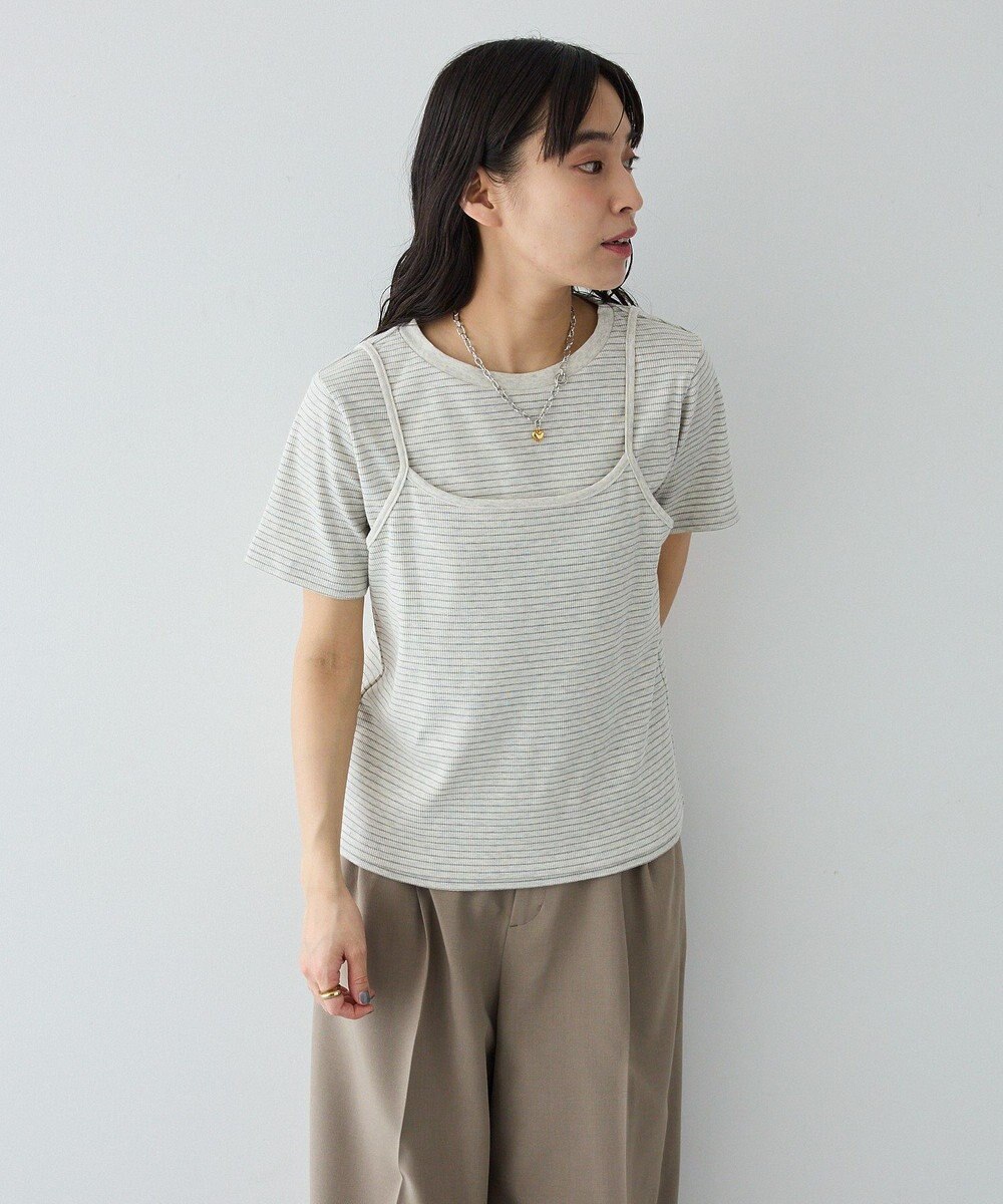 CRAFT STANDARD BOUTIQUE 2点セット/ボーダーキャミ+Tシャツ 