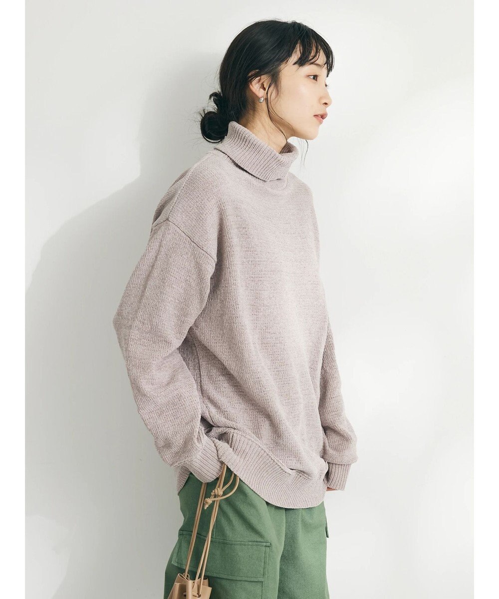 CRAFT STANDARD BOUTIQUE 洗えるコードモールタートルネックプルオーバー 