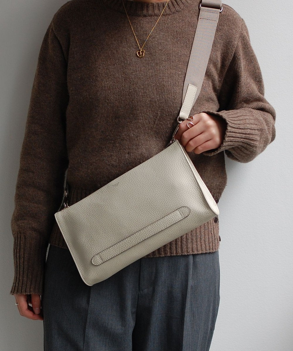 blancle シュリンクレザー クラッチショルダー 