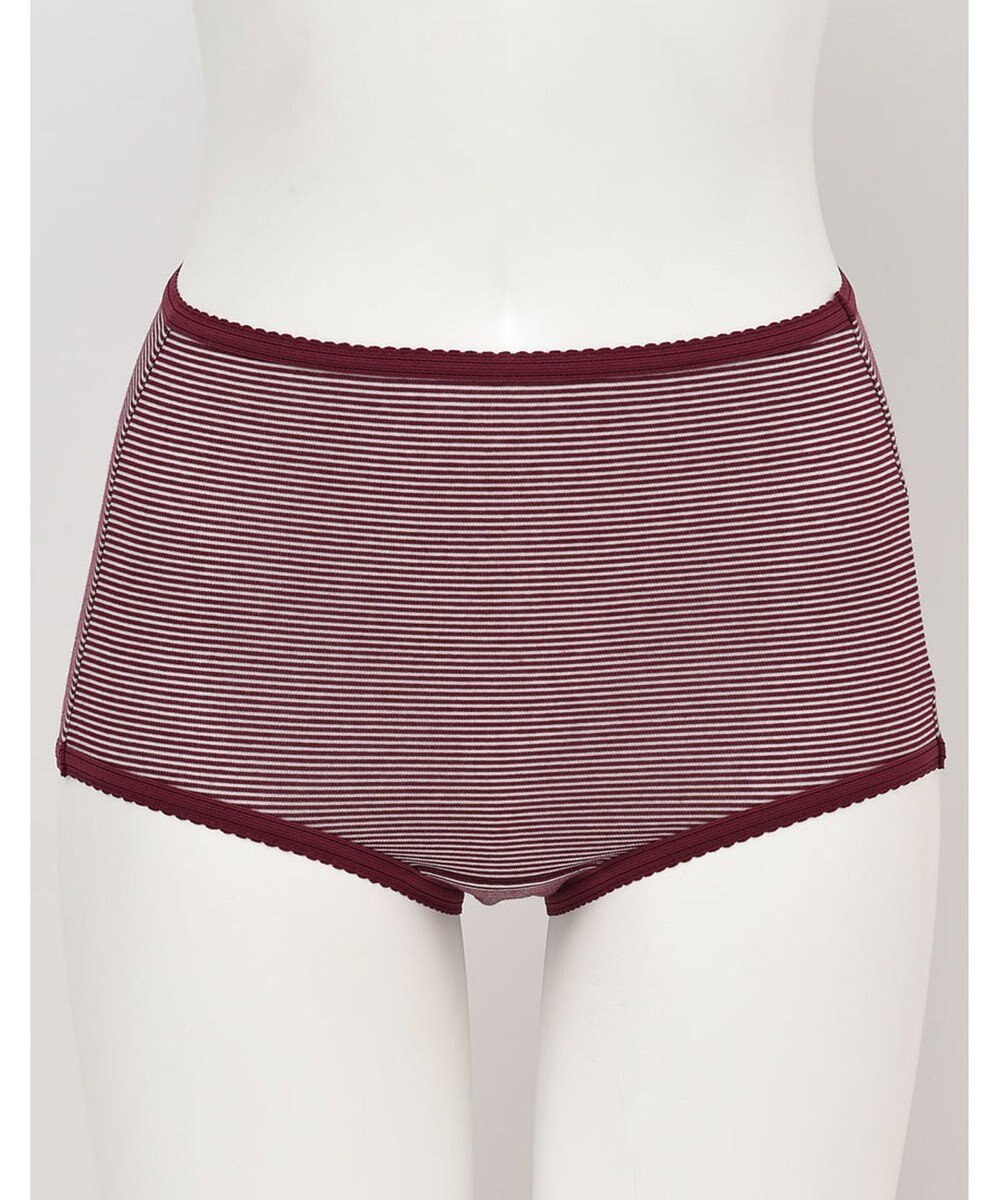 Wing ショーツ　【デイリーフィット】　ボーダー柄　はきこみ丈ふかめ　ウイング／ワコール　EC3620 