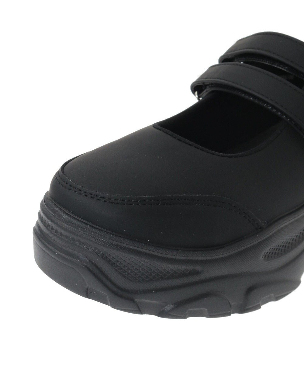 Green Parks ・ｒｉｃｈ　ｂｌｕｅ　厚底ストラップスニーカー 