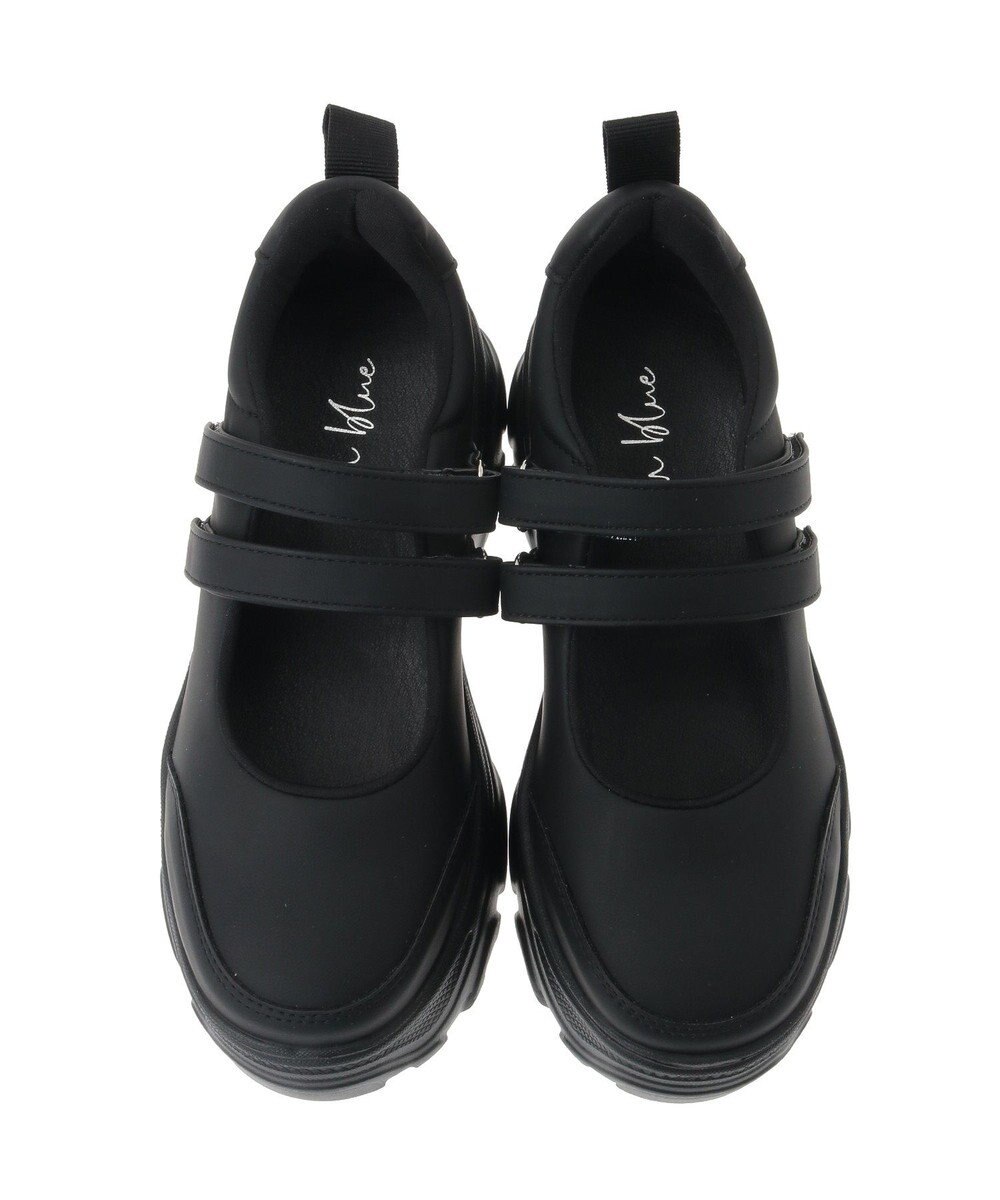 Green Parks ・ｒｉｃｈ　ｂｌｕｅ　厚底ストラップスニーカー 