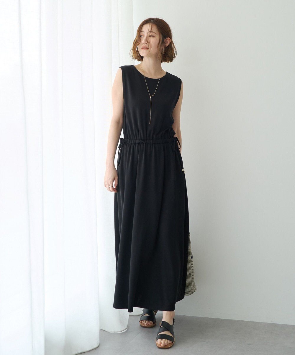 YECCA VECCA 【接触冷感】カットノースリーブワンピース 