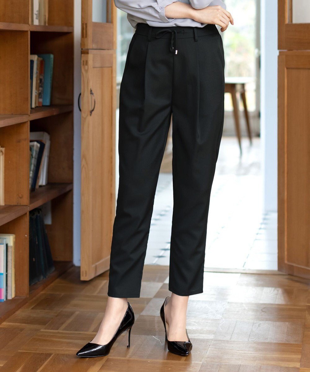 Tiaclasse 【洗える】幅広く活躍が期待できるドロストパンツ 