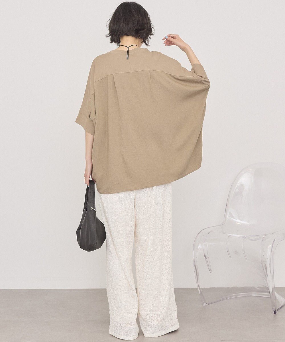 AMERICAN HOLIC 異素材コクーンプルオーバー 