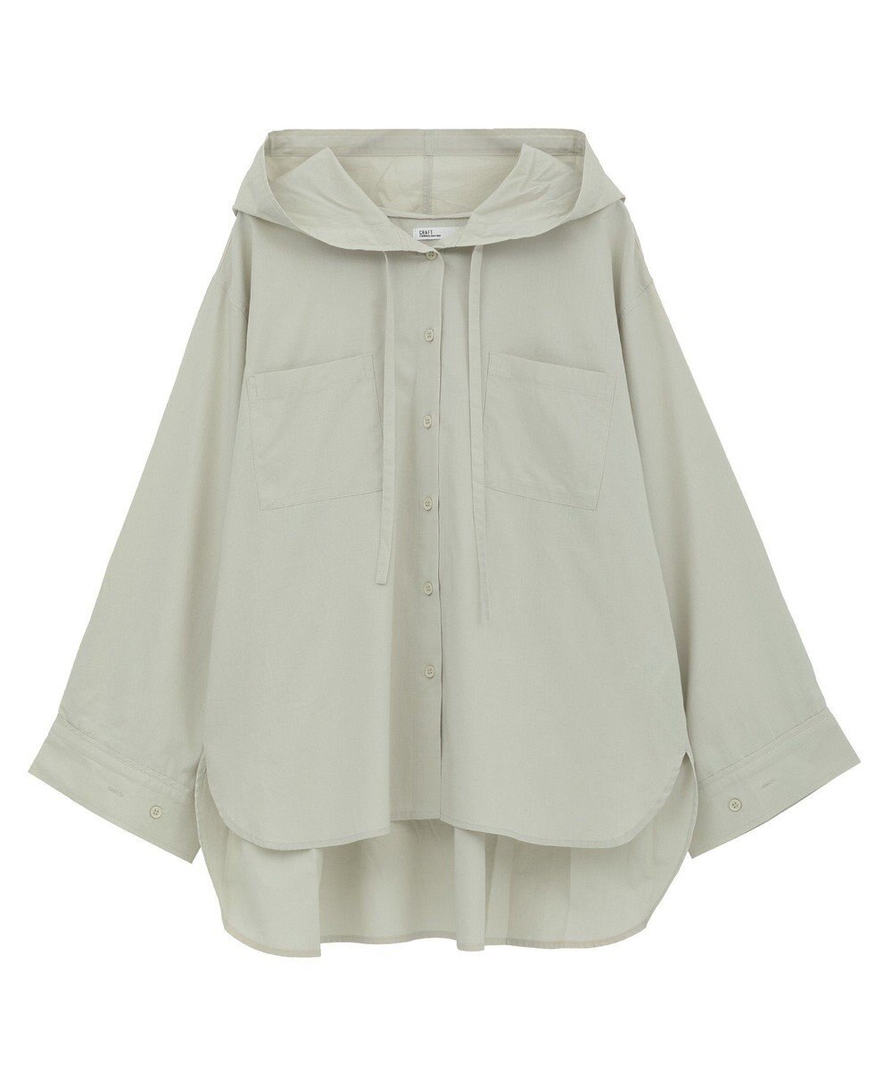 CRAFT STANDARD BOUTIQUE フーディーオーバーサイズシャツ 