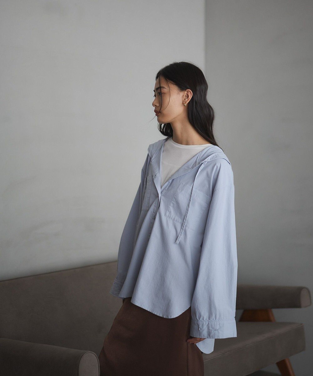 CRAFT STANDARD BOUTIQUE フーディーオーバーサイズシャツ 