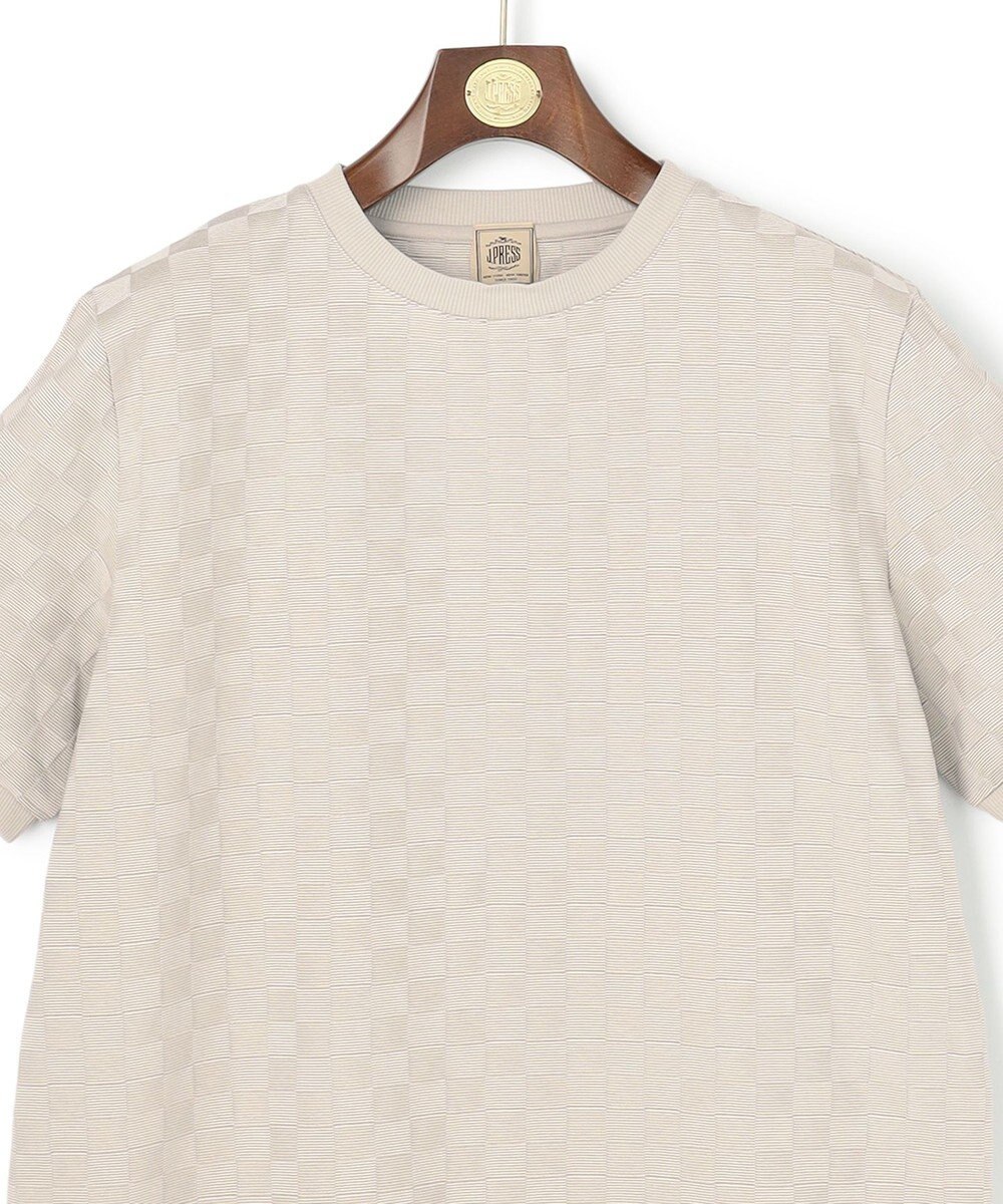 J.PRESS MEN ジャケットインの最適解【接触冷感 / 吸水速乾】【J.PRESS PREMIUM JERSEY】アーガイルリンクス Tシャツ 