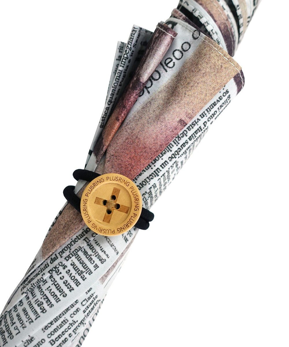 +RING レディース向け プラスリング 晴雨兼用（長ショート） PAPER-WHT T1194  sunshield 