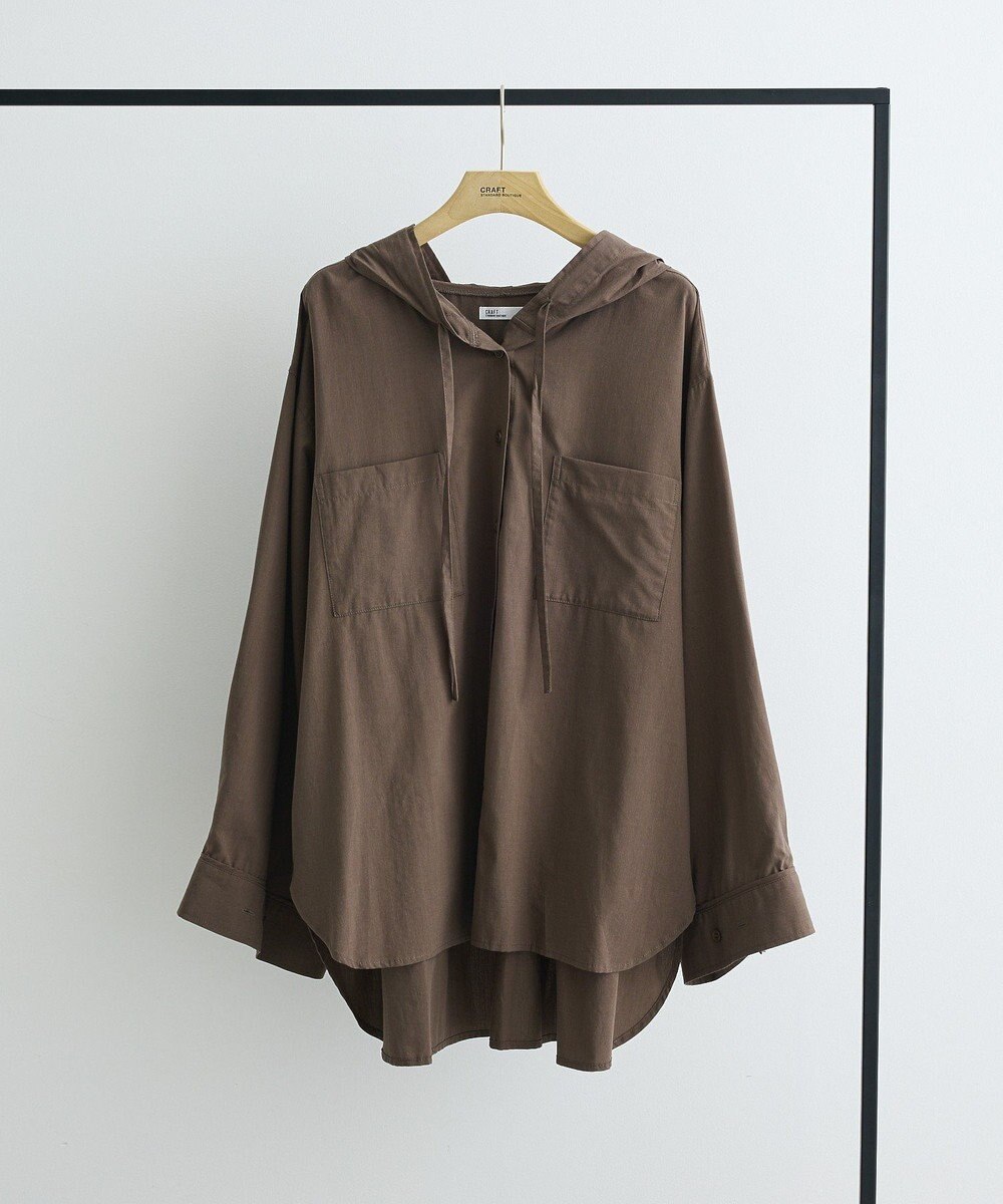 CRAFT STANDARD BOUTIQUE フーディーオーバーサイズシャツ 