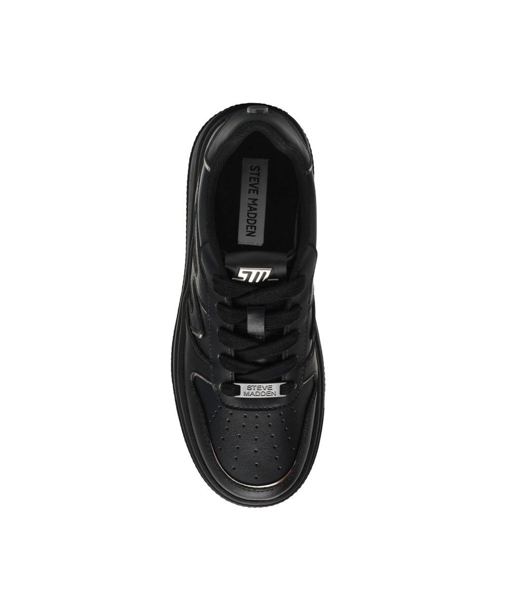 STEVE MADDEN DYNAMO メタルライン厚底スニーカー 