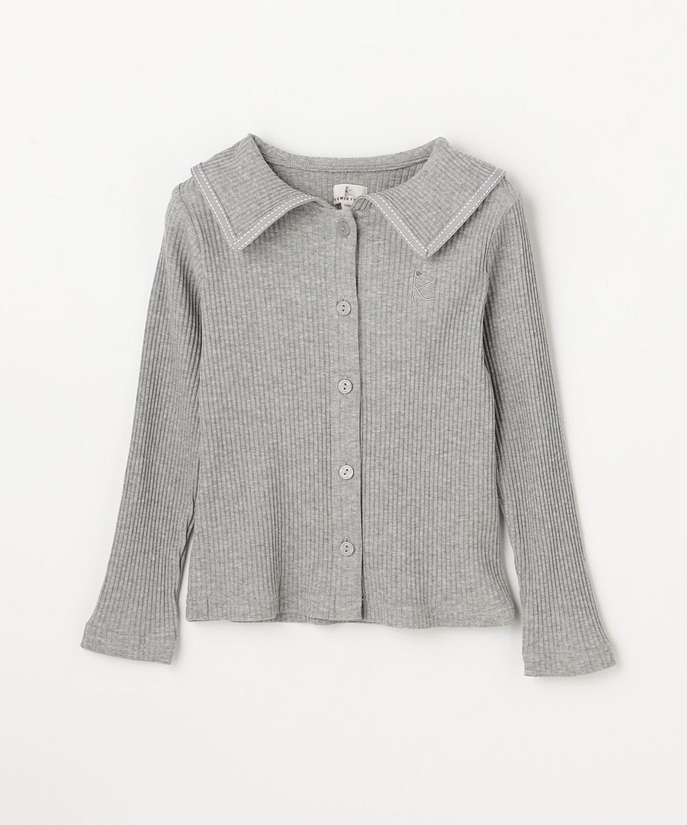 組曲 KIDS 【110-140㎝】 セーラーカラー リブトップス 