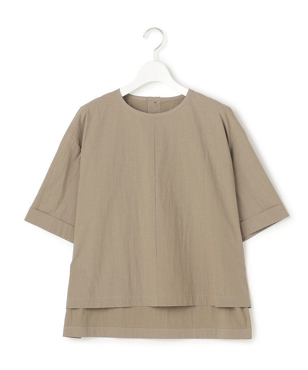 23区 【先行予約/SLOW/一部店舗限定】コットンナイロンタイプライター T ブラウス 